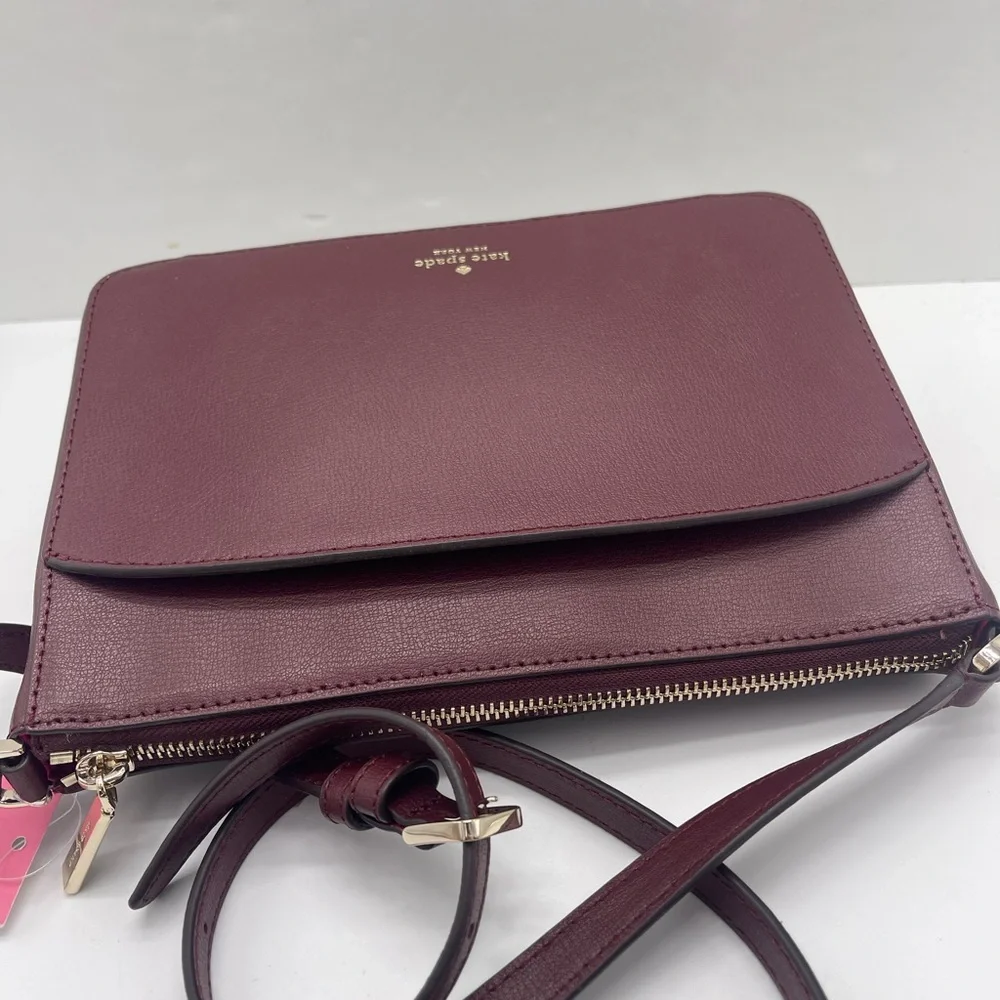 Kate Spade New York Adel medium top zip crossbody satchel
Cherrywood
NWT - Picture 7 of 16